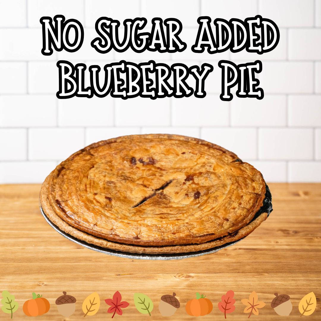 No Sugar Added Blueberry Pie