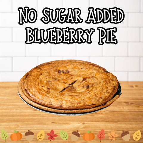 No Sugar Added Blueberry Pie