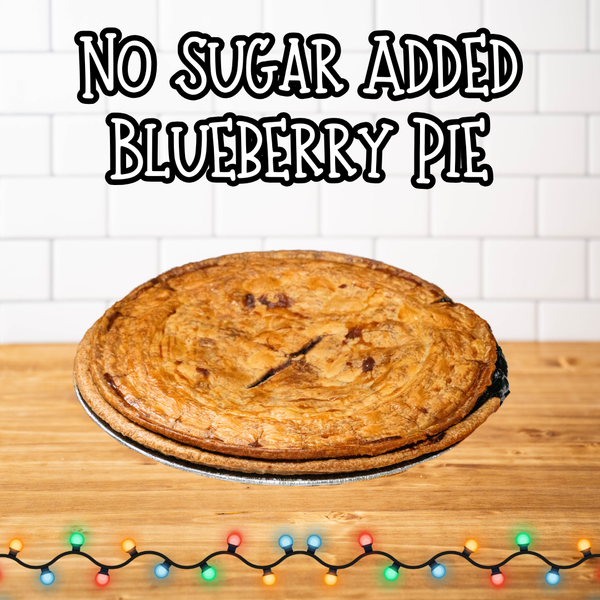 No Sugar Added Blueberry Pie
