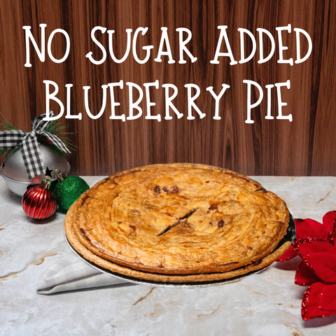 No Sugar Added Blueberry Pie