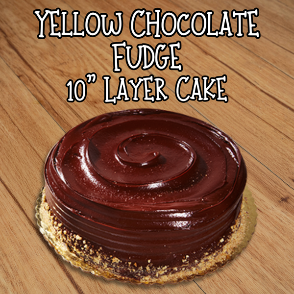 10" Yellow Chocolate Fudge Layer Cake
