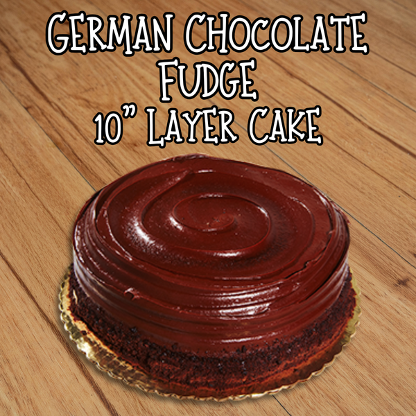 10" German Chocolate Fudge Layer Cake