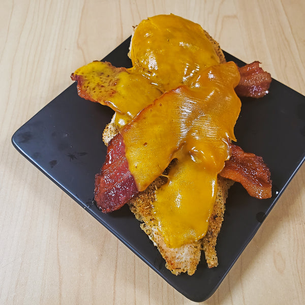 Grilled Chicken Topped with Bacon and Cheddar Cheese