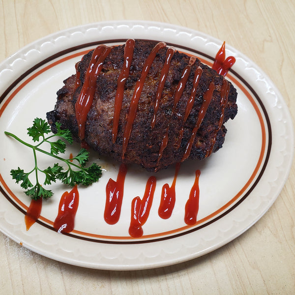Meatloaf with Roasted Potatoes and Mac